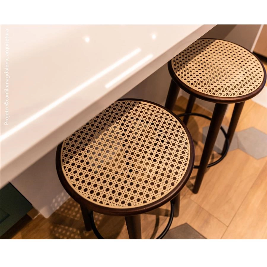 banqueta redonda em palha marais