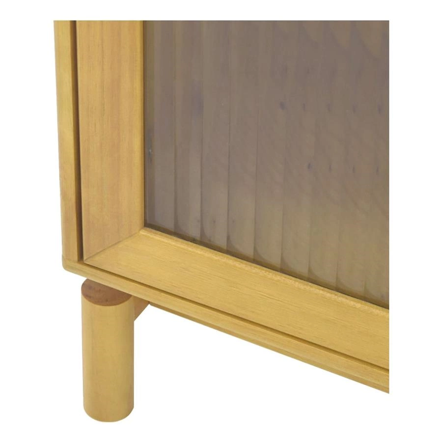 buffet em madeira e vidro canelado bilbao