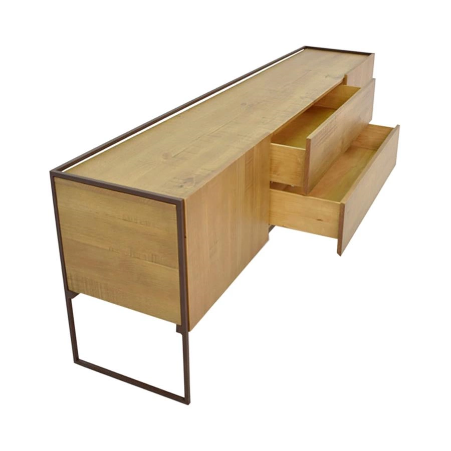 buffet em madeira e metal mescla