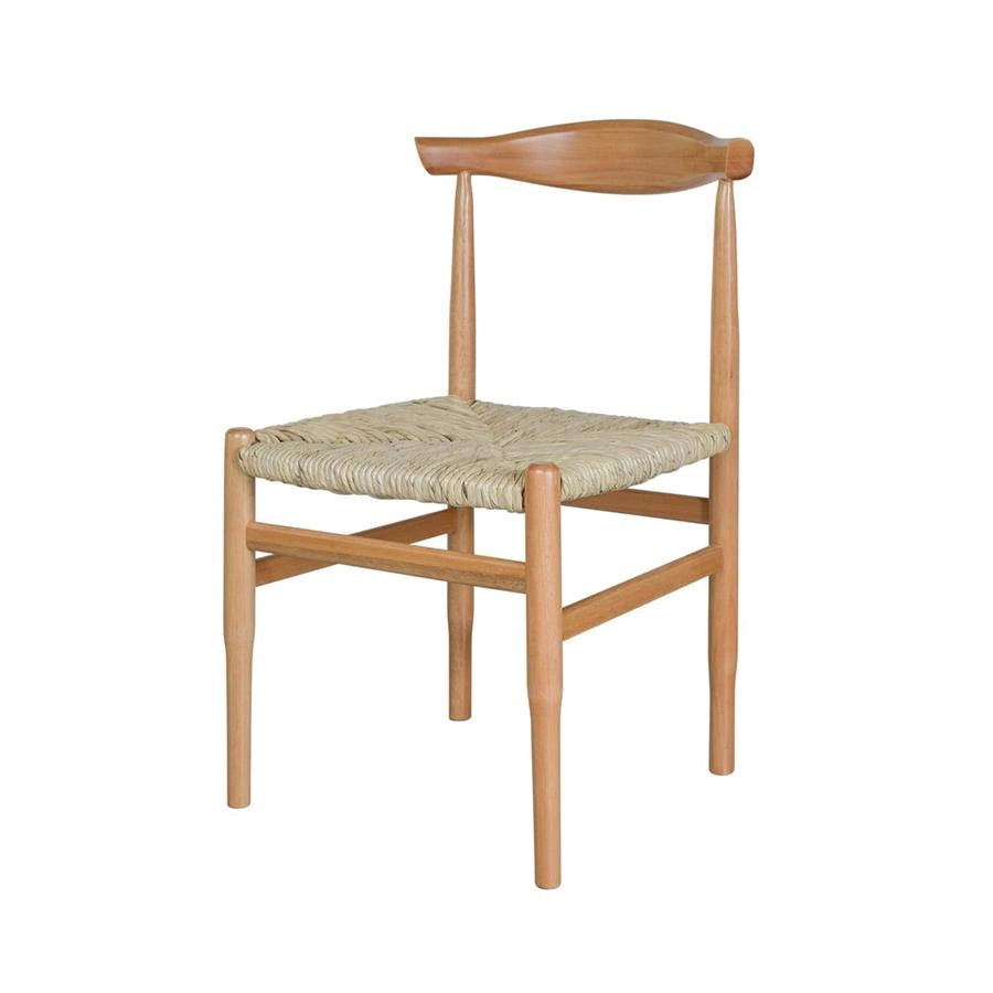 cadeira de palha natural e madeira trancoso