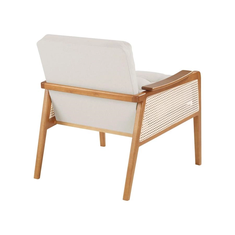 poltrona em madeira com palha bari