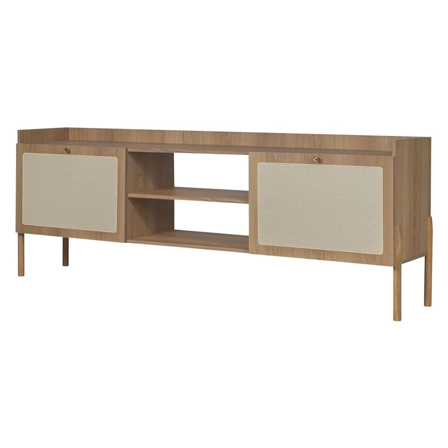 rack em amadeirado e palha angra