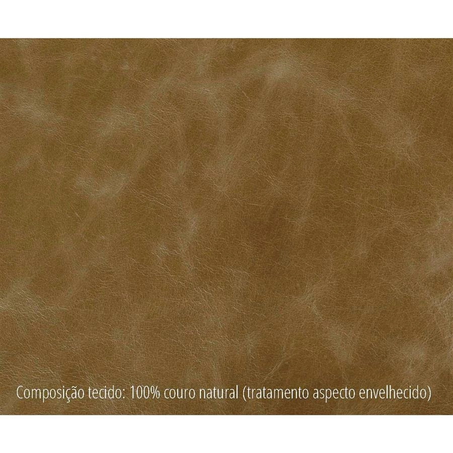 sofa de couro natural caramelo 3 lugares toscana