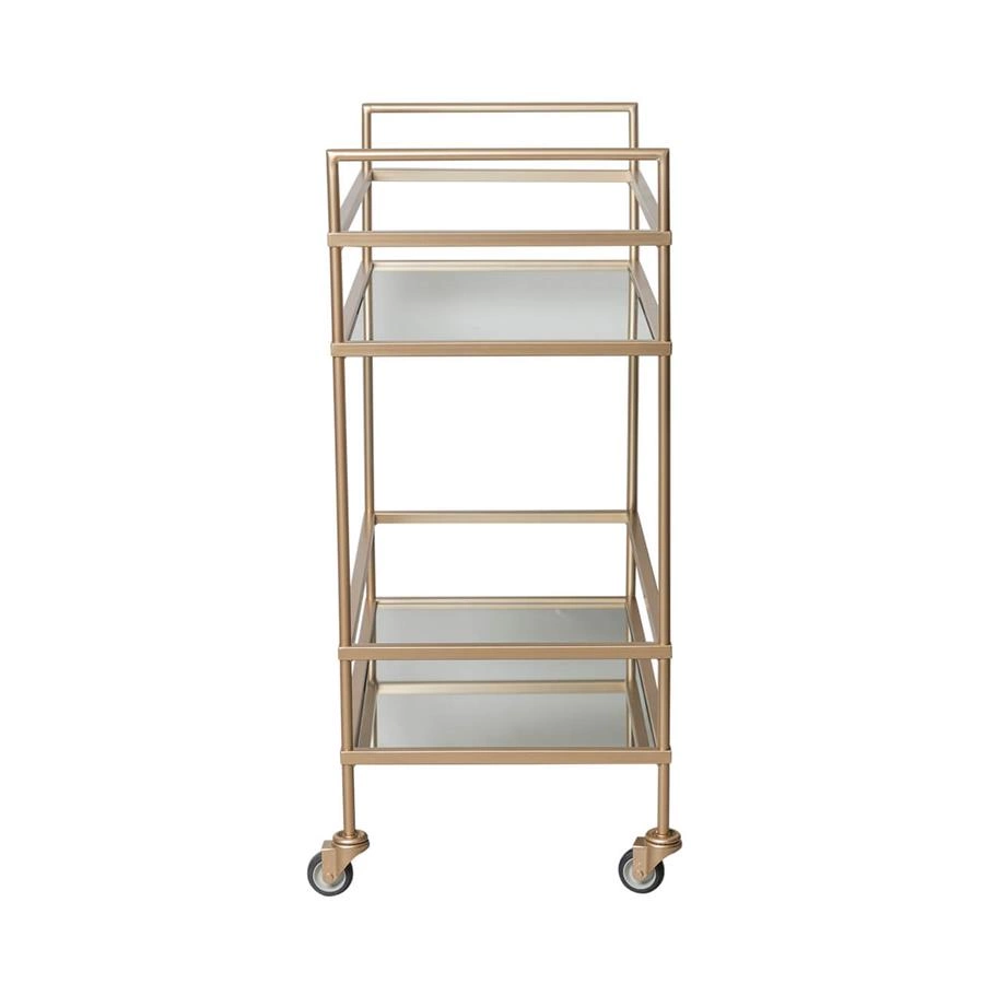 carrinho de bar dourado art deco