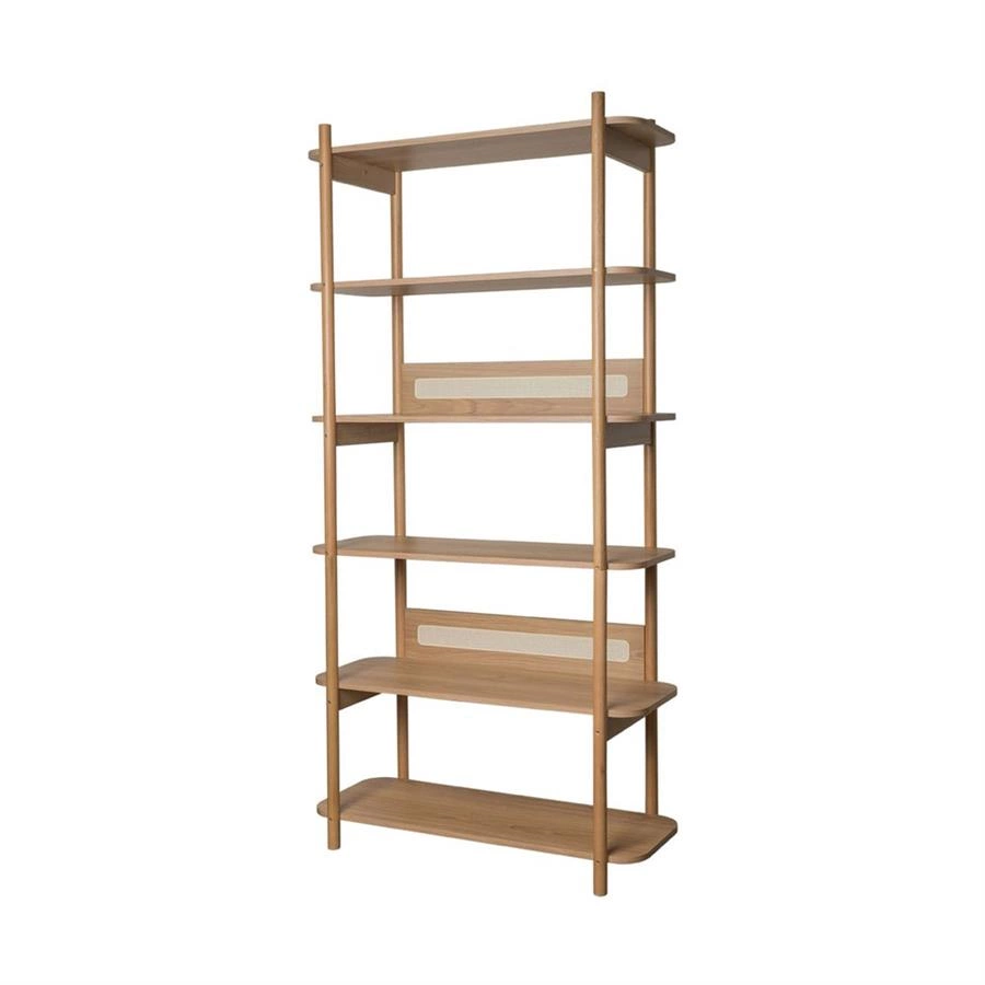 estante em palha e madeira angra