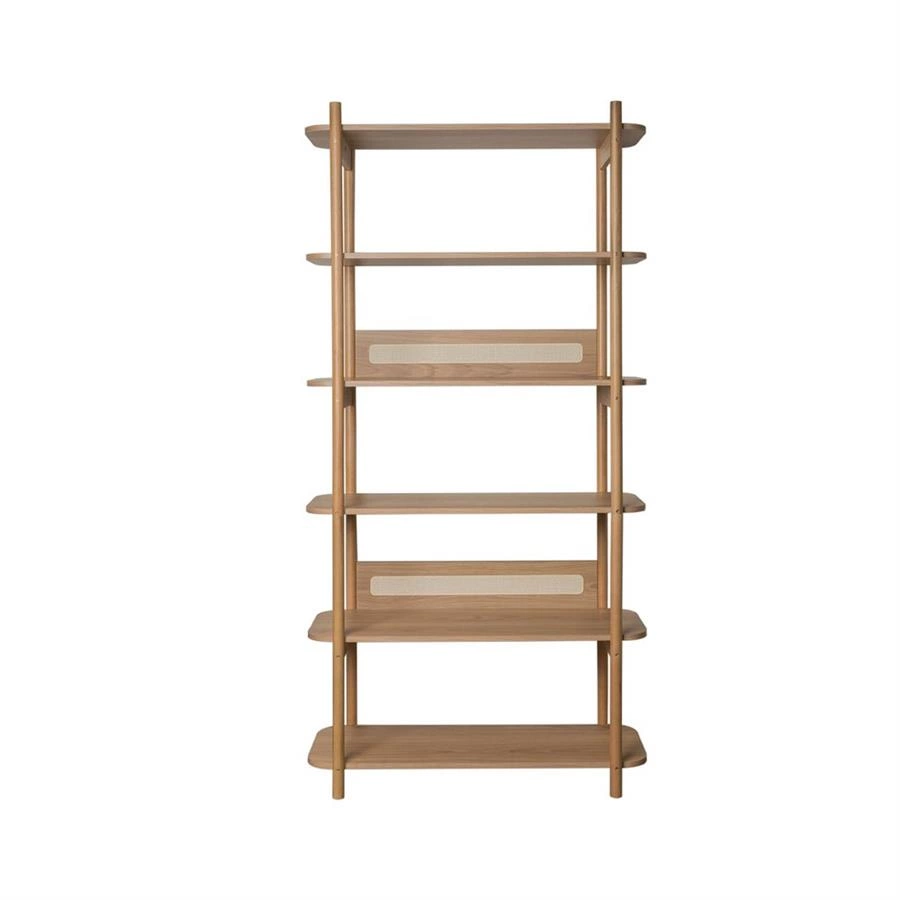 estante em palha e madeira angra