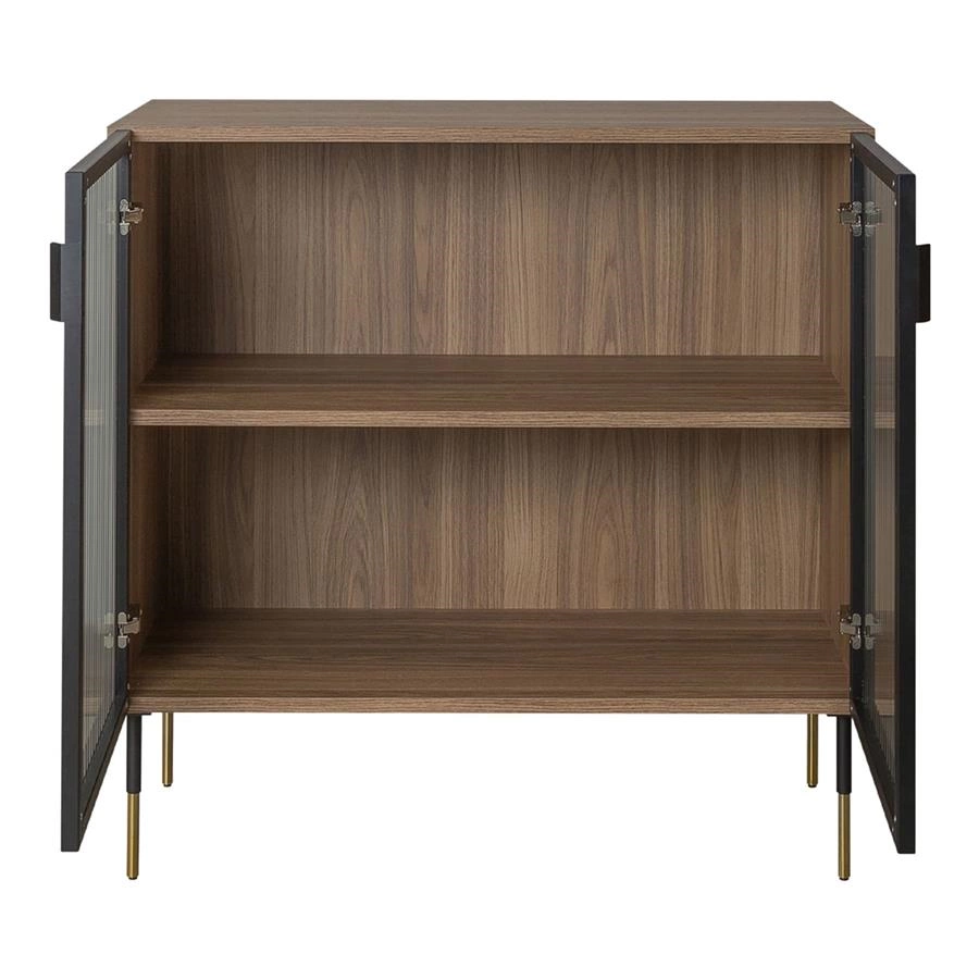 balcão bar porta vidro canelado loft