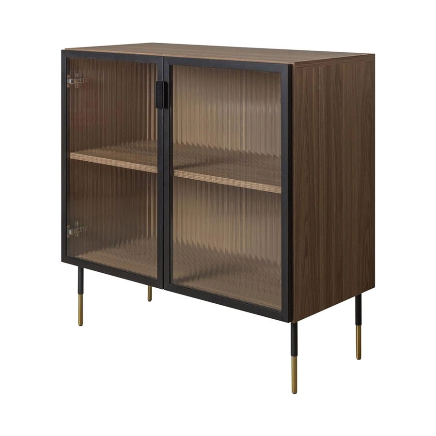 balcão bar porta vidro canelado loft