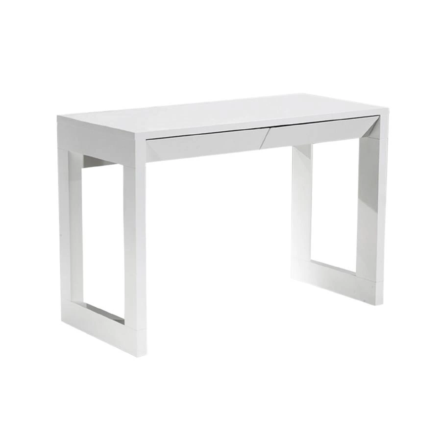 escrivaninha branca em laca e vidro max