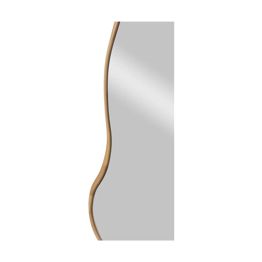 espelho orgânico corpo inteiro em madeira ondas