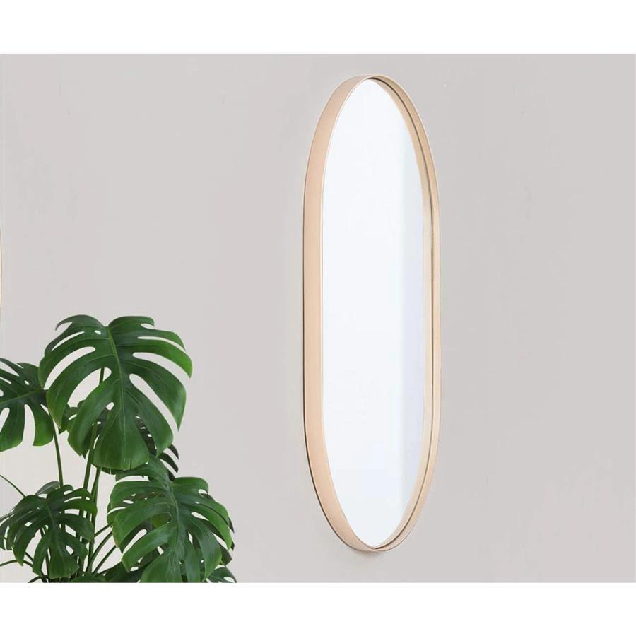 espelho oval dourado asturias