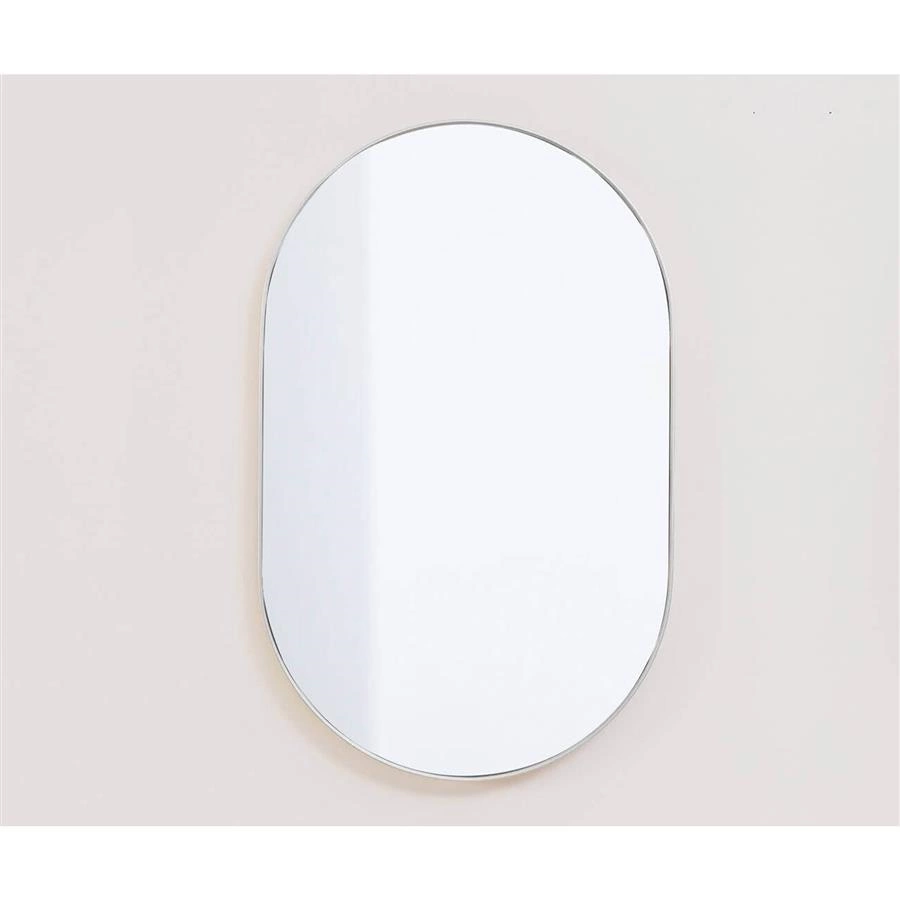 espelho oval prata asturias