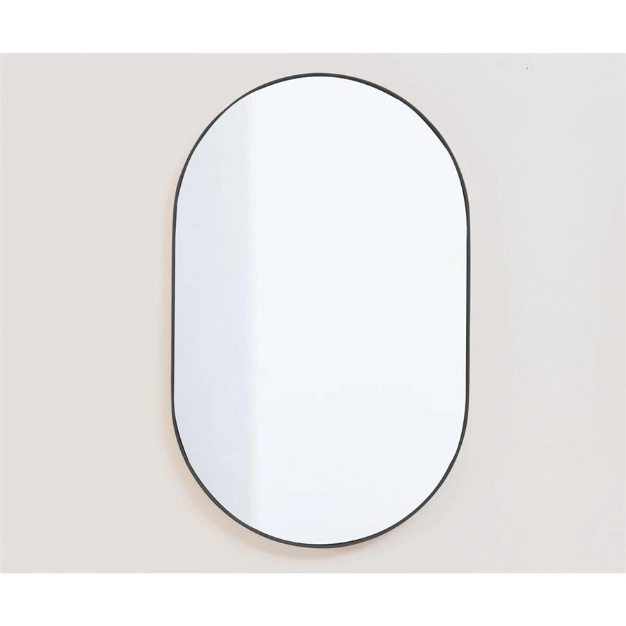 espelho oval preto asturias