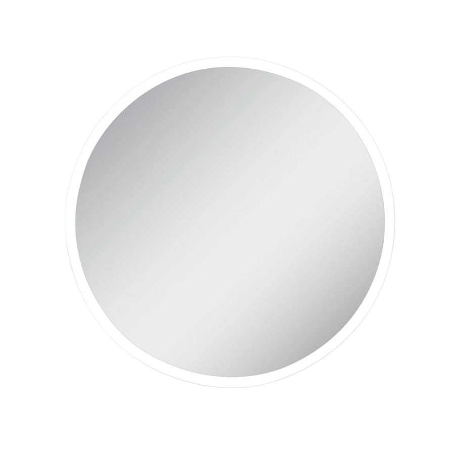 espelho redondo com moldura mub 90cm branco