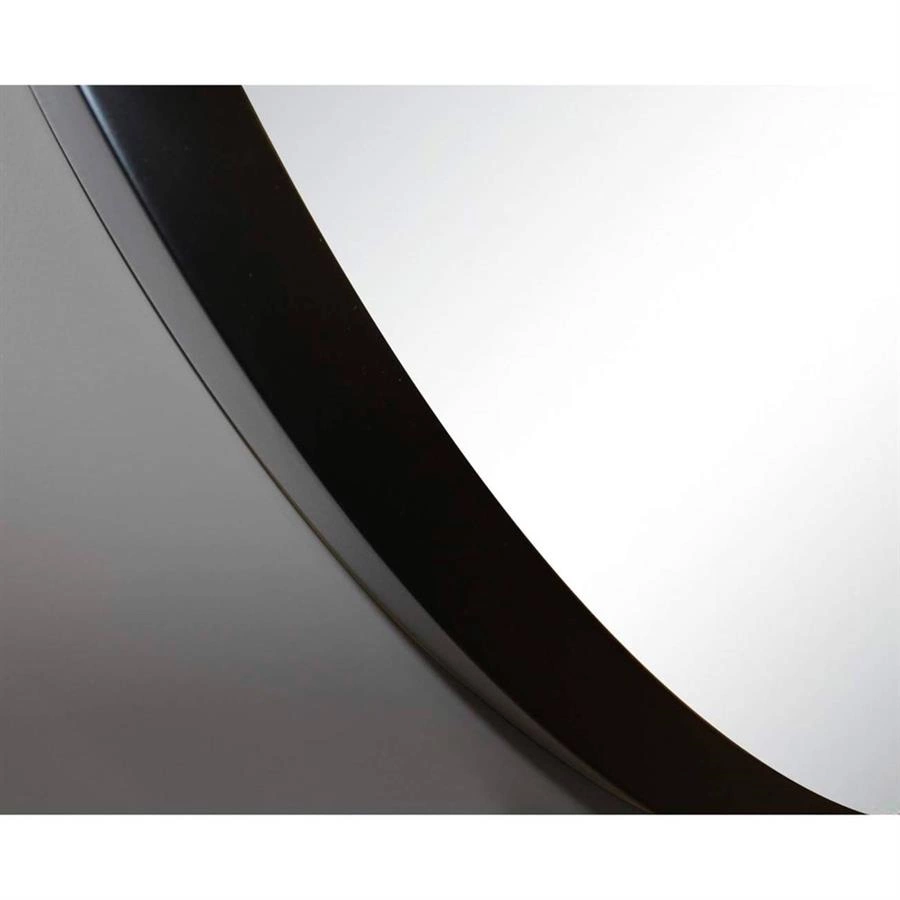 espelho redondo com moldura mub 90cm preto