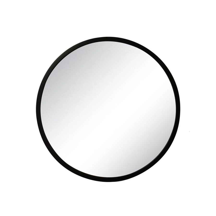 espelho redondo com moldura mub 70cm preto