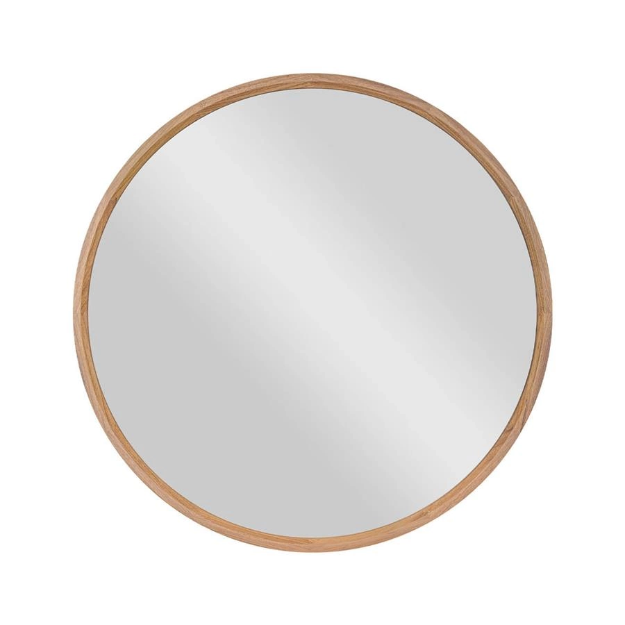 espelho 4mm redondo em madeira maciça 70cm oslo