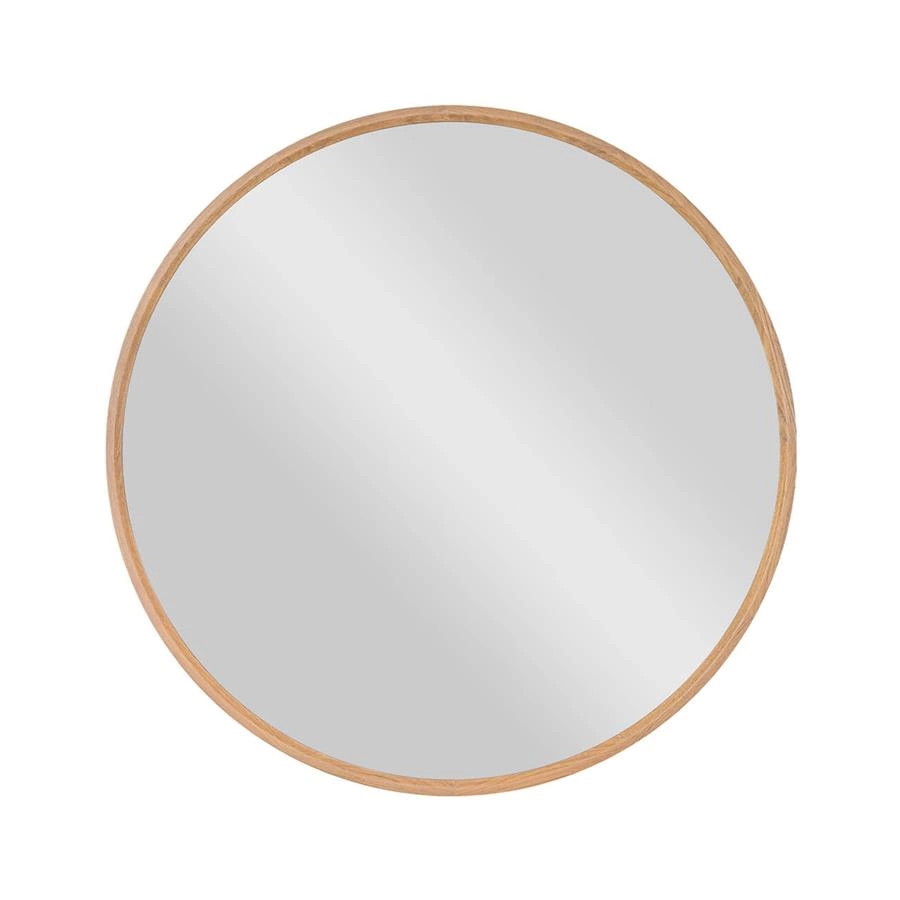 espelho 4mm redondo em madeira maciça 90cm oslo