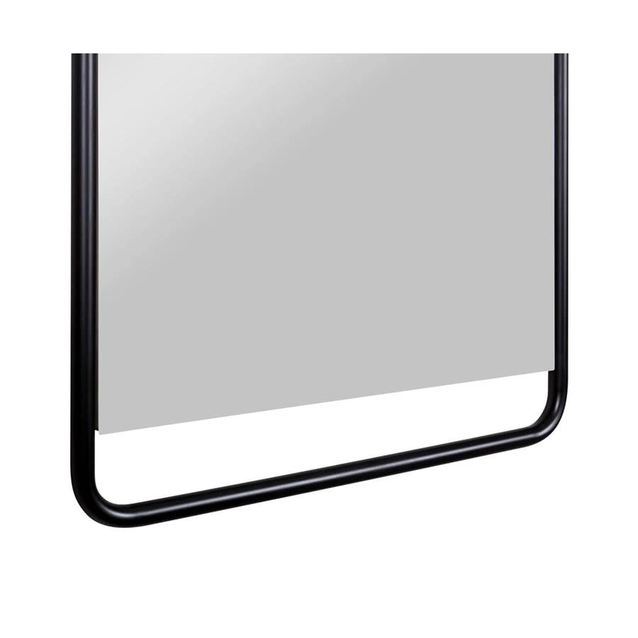 espelho retangular preto em metal soho