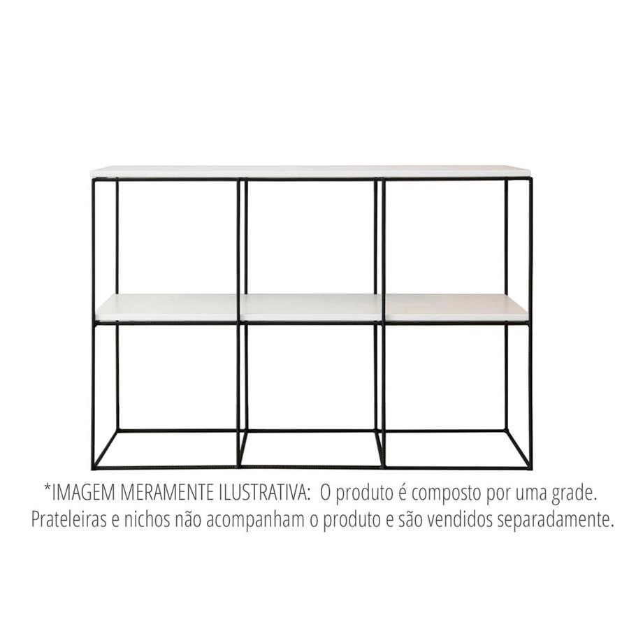 estante de metal vergalhão cubic baixa