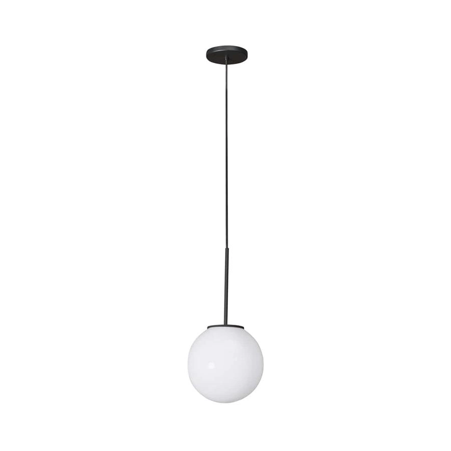 pendente bola de vidro branco 20cm cloud