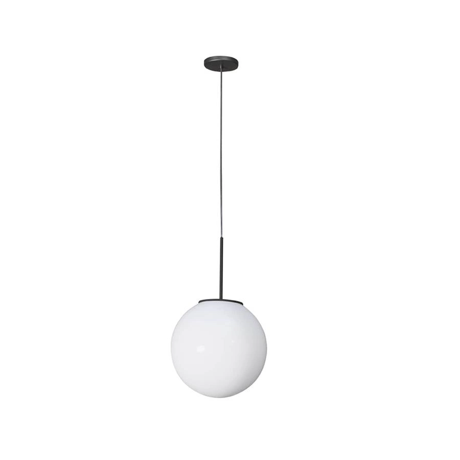 pendente bola de vidro branco 30cm cloud