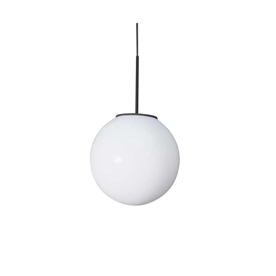 pendente bola de vidro branco 30cm cloud