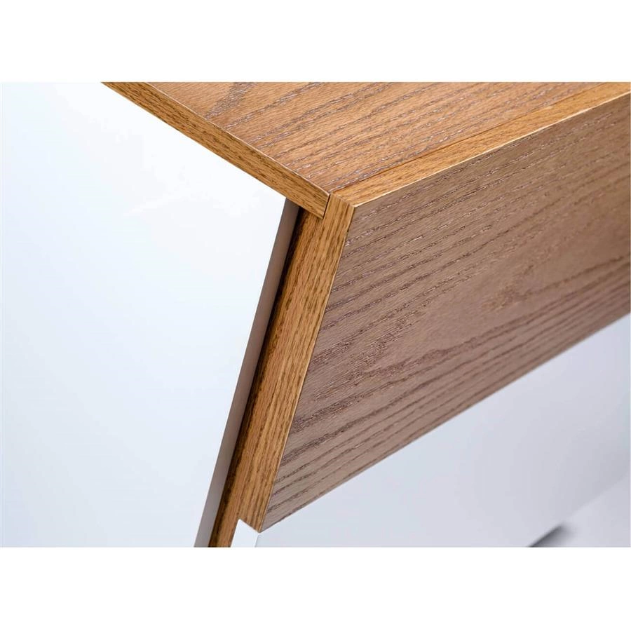 mesa de cabeceira em laca e madeira luv