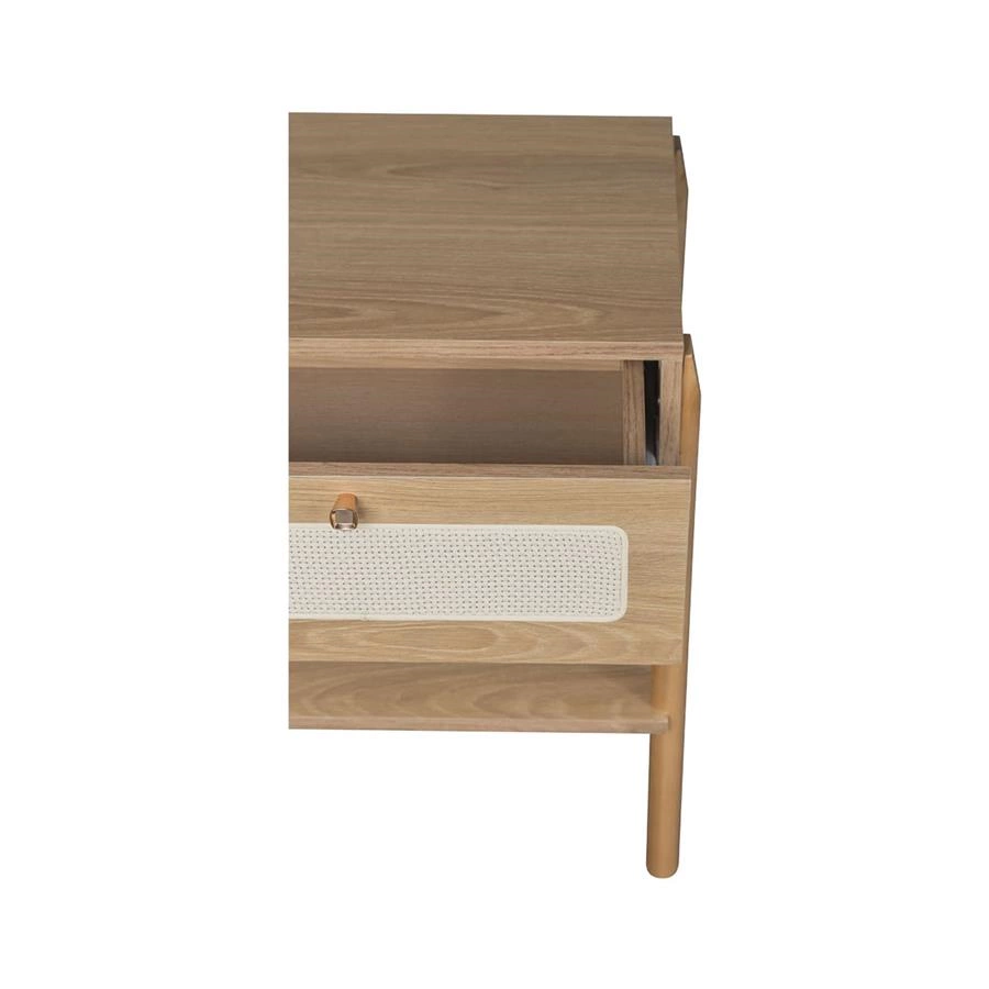 mesa de cabeceira com gaveta e palha angra