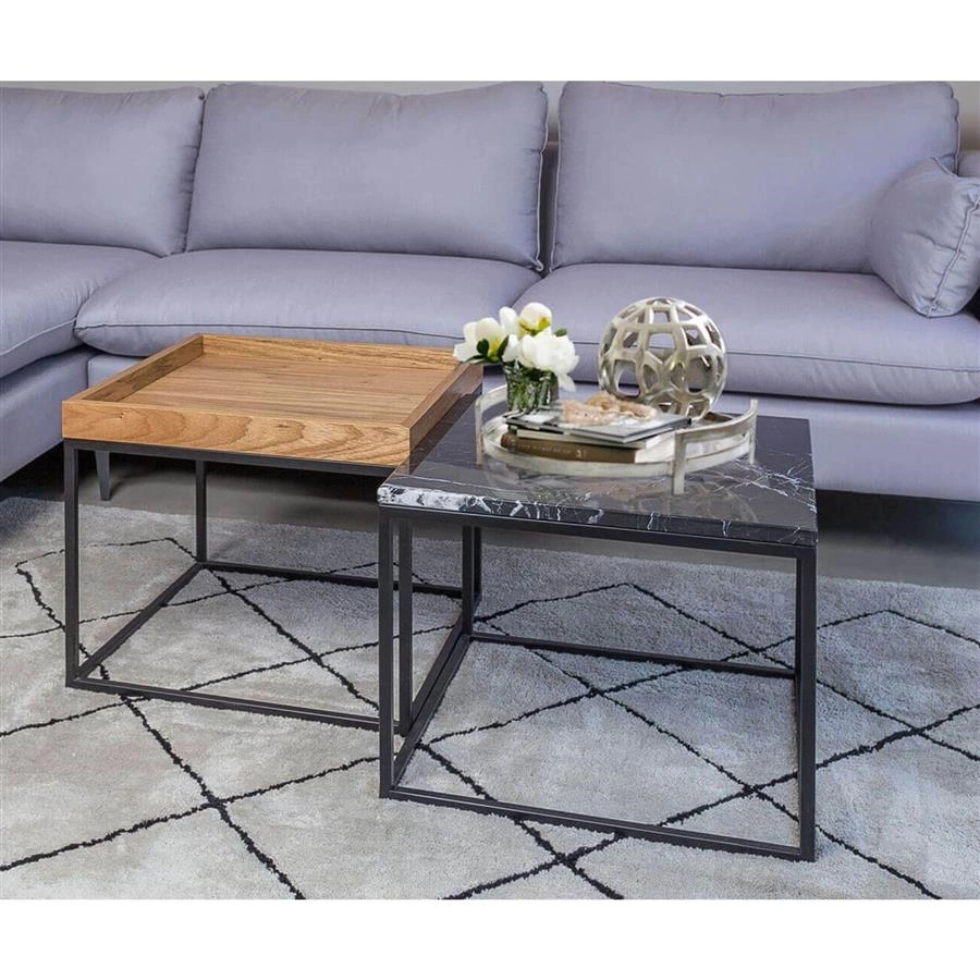 mesa de centro em granito via láctea cube