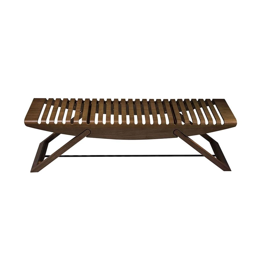 banco em madeira curva courbes