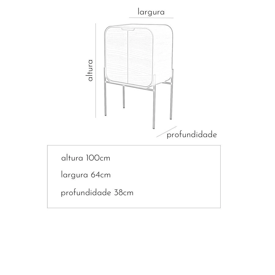 cristaleira bar arredondada maison