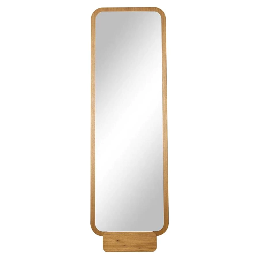 espelho de piso em madeira louro freijó aurora