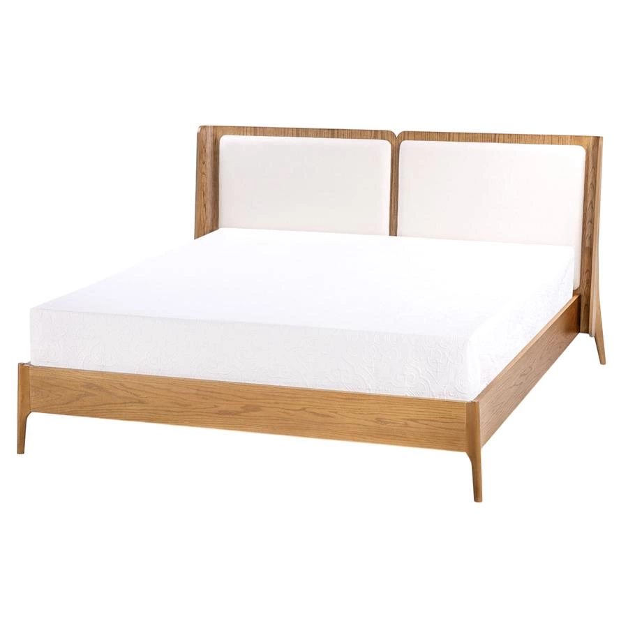 cama queen em madeira carvalho linna