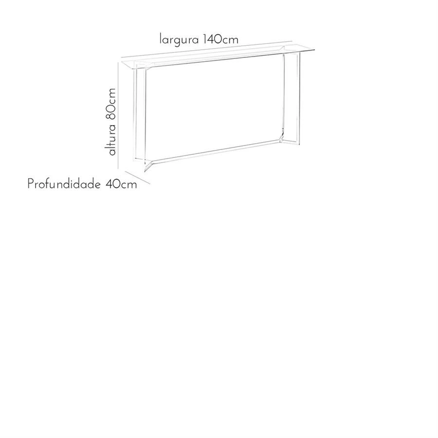 aparador com vidro clean