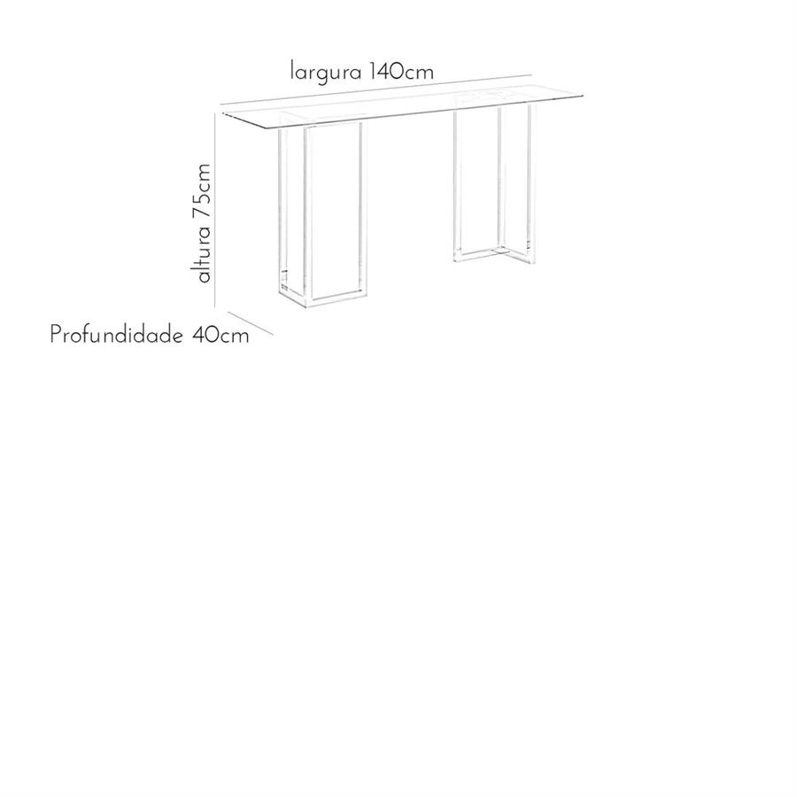 aparador com vidro all