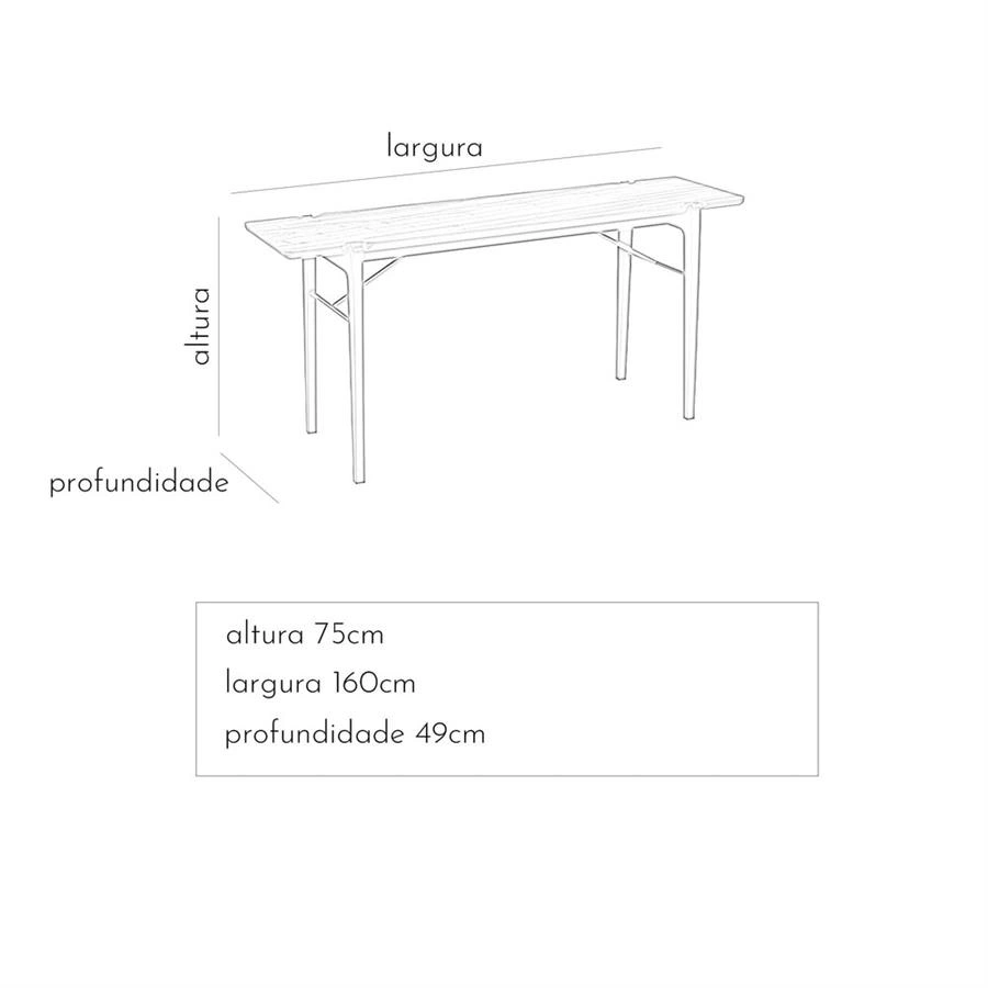 aparador detalhe dourado toledo